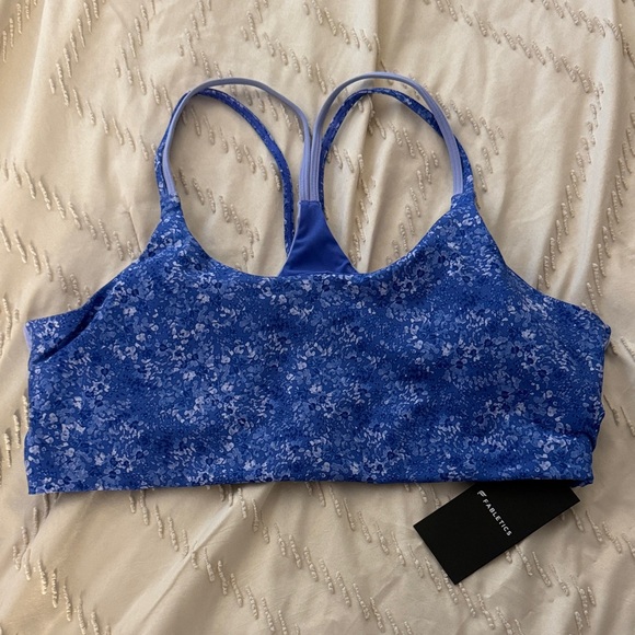 Fabletics Other - Floral Fabletics Blue Sports Bra